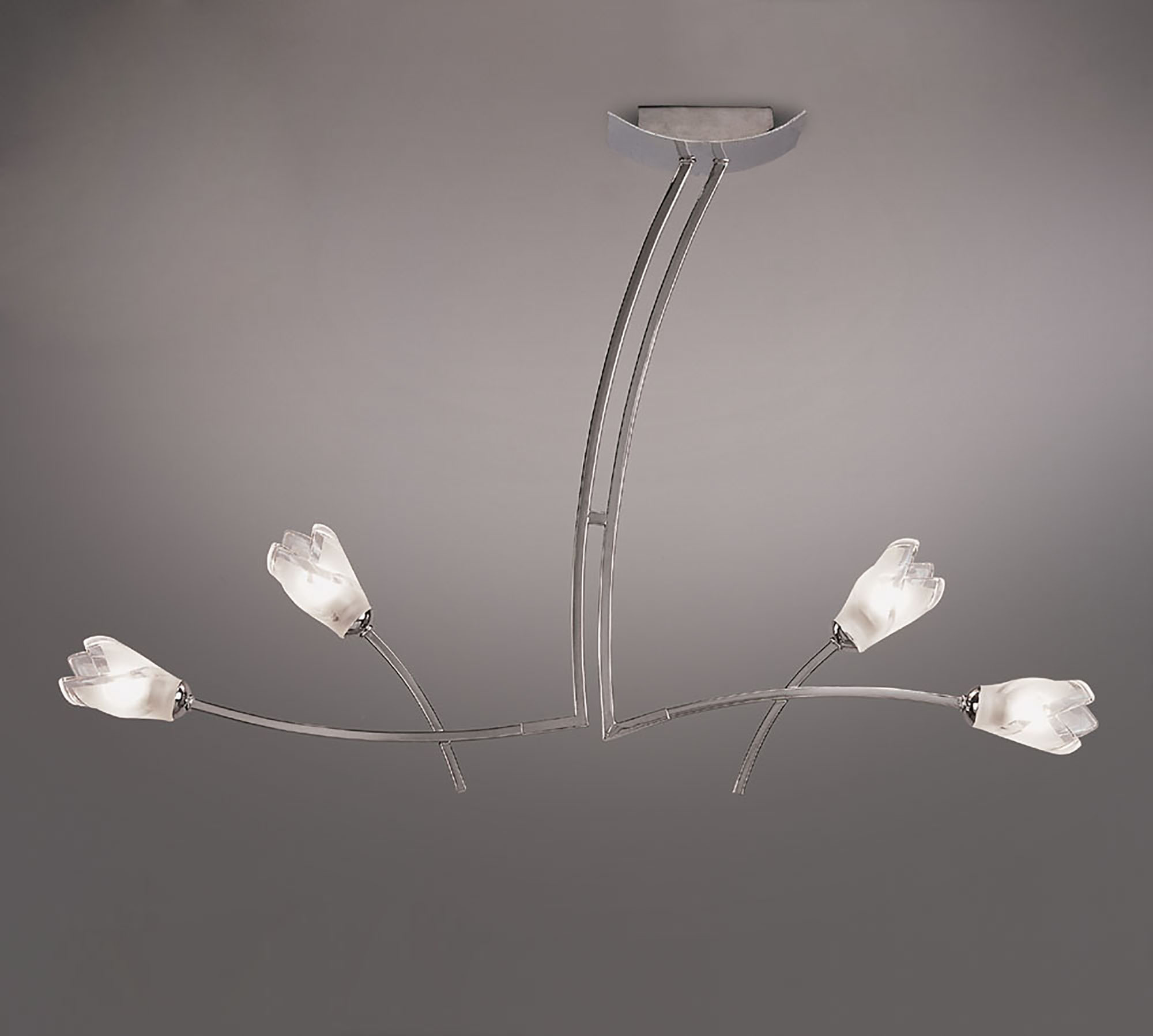 Pietra Polished Chrome Ceiling Lights Mantra Linear Fittings
